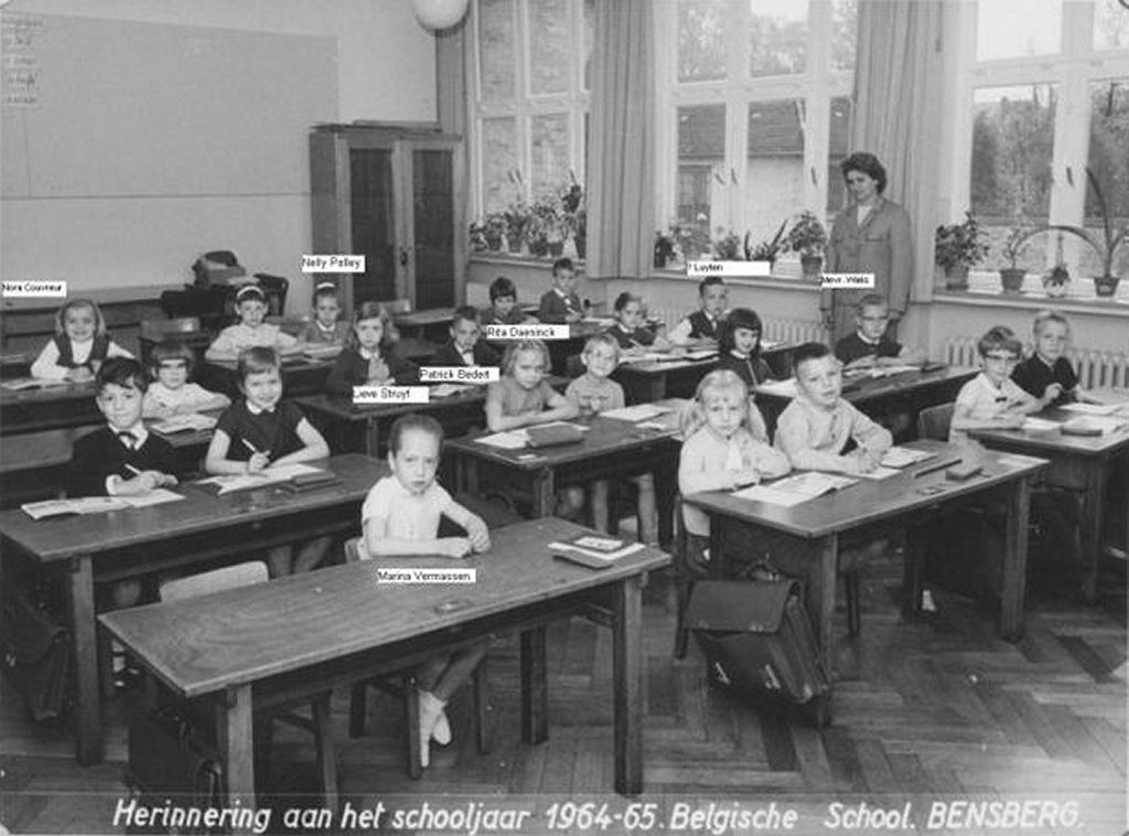 BSD Bensberg, school ijzer, 1964-65 Klasfoto's ingestuurd door Nelly Polley